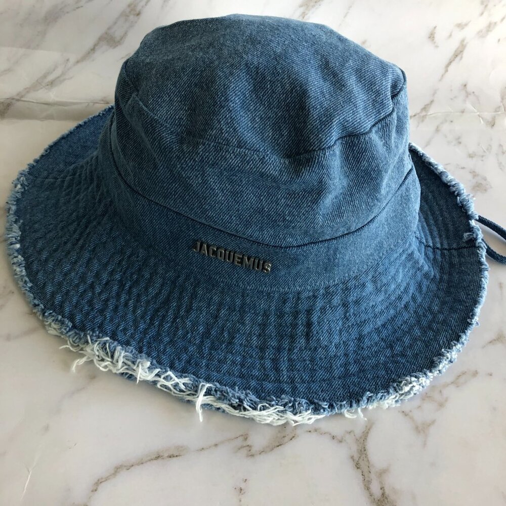 💥💥💥Jacquemus Le Bob Artichaut denim hat - Picture 4 of 9